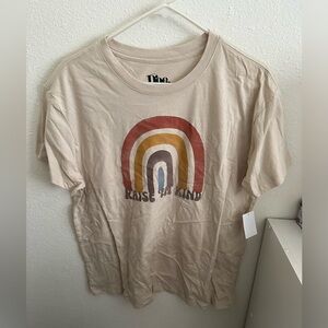 Doe Women's T shirt Pullover Short sleeve Grahpci Beige